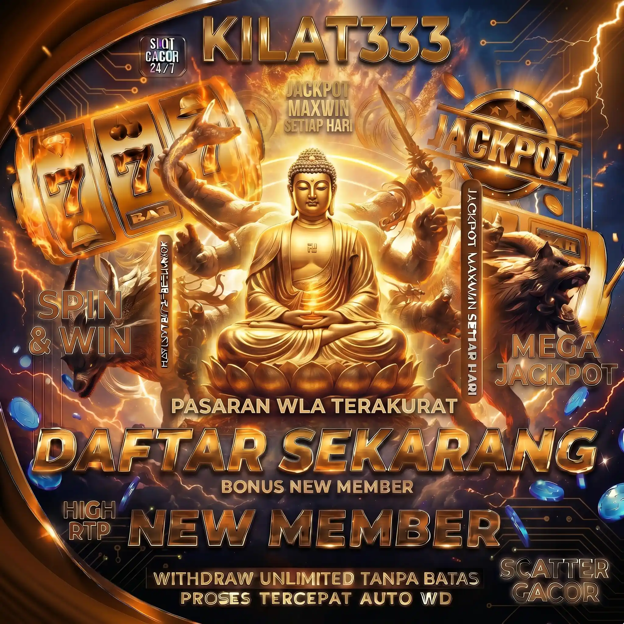 KILAT333 | Link Login Slot Online Gacor - Free Spin dan Jackpot Tiap Putaran