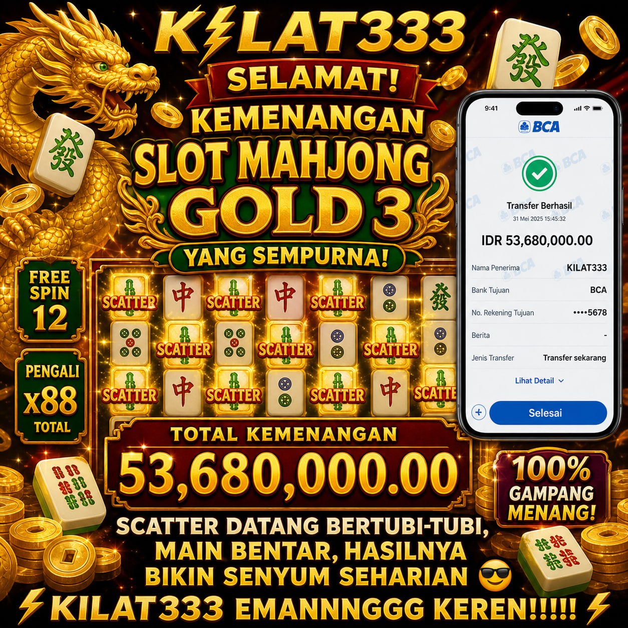 KILAT333 💥 Link Daftar Slot Gacor, Auto JP Tinggal Tunggu Waktu by Hey siriusly
